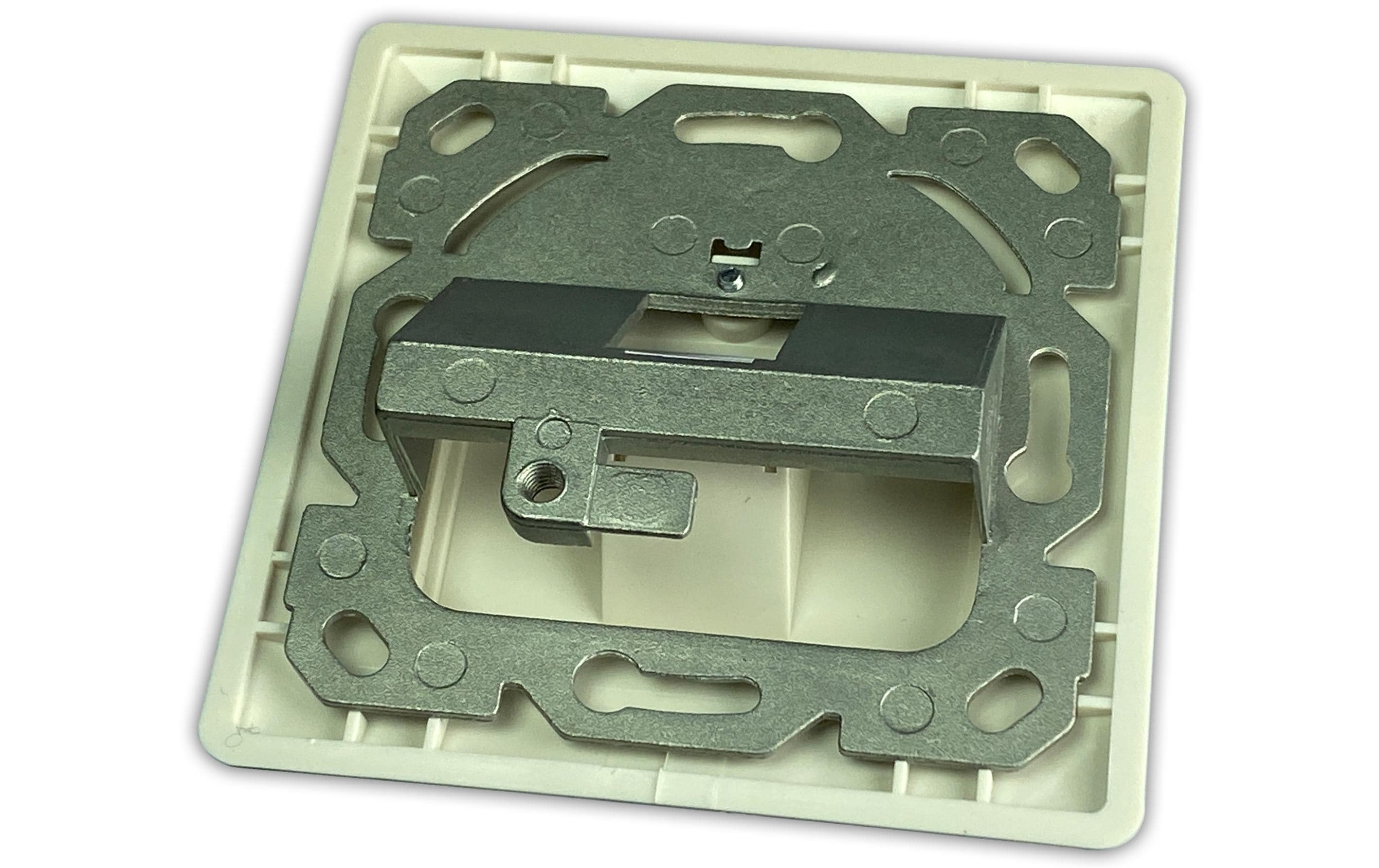 Gehäuse WKS OUTLET 1Keystone Leerdose für 1 Modul, Unterputz, Schalterprogramm-fähig, RAL9010