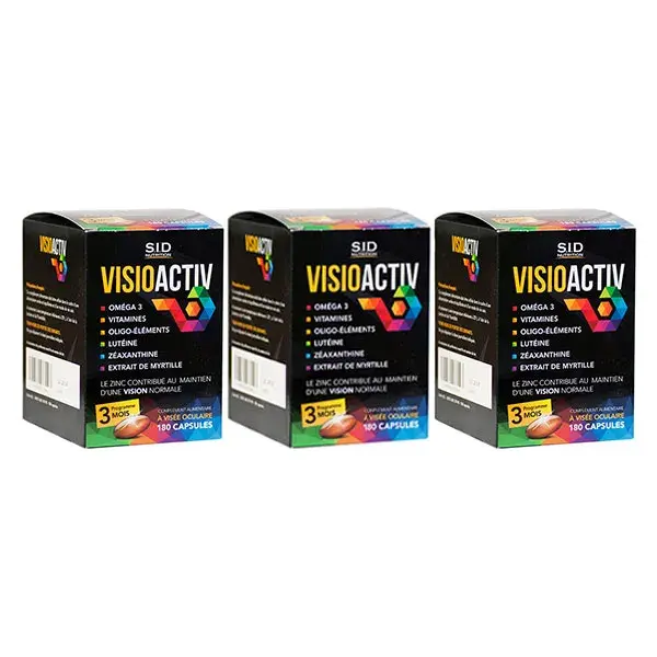 Trio Vision Parfaite VISIOACTIV 180 capsules x3