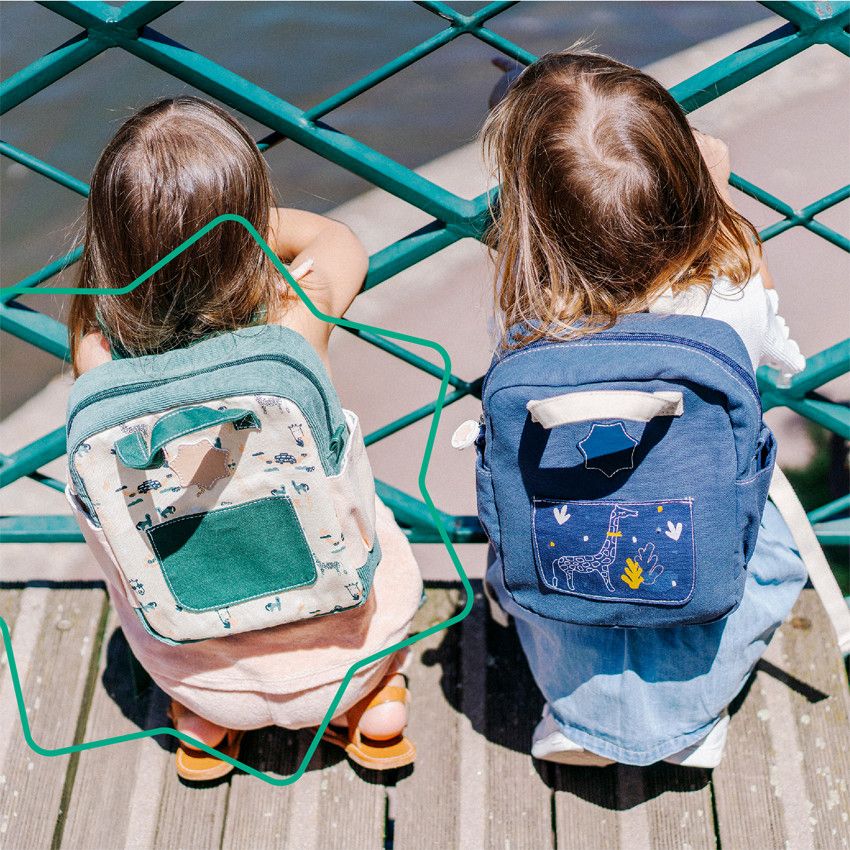 Sac à dos enfant - Safari - Ecru