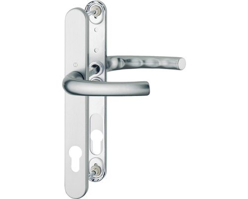 Zij-ingangsdeur A02 1000 x 2000 mm DIN Links wit/mahonie met helder glas incl. krukgarnituur, profielcilinder