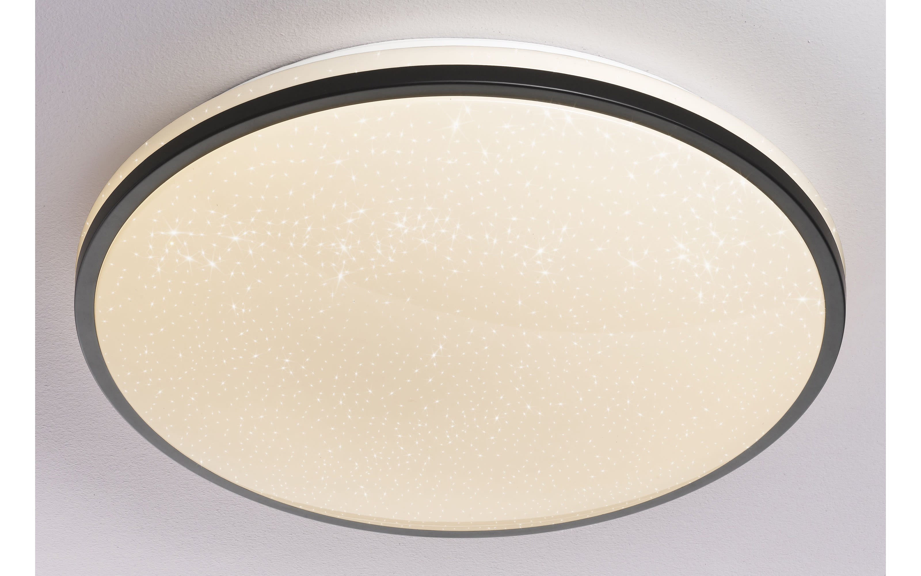 LED-Deckenleuchte Anna CCT, schwarz/weiß, 49 cm
