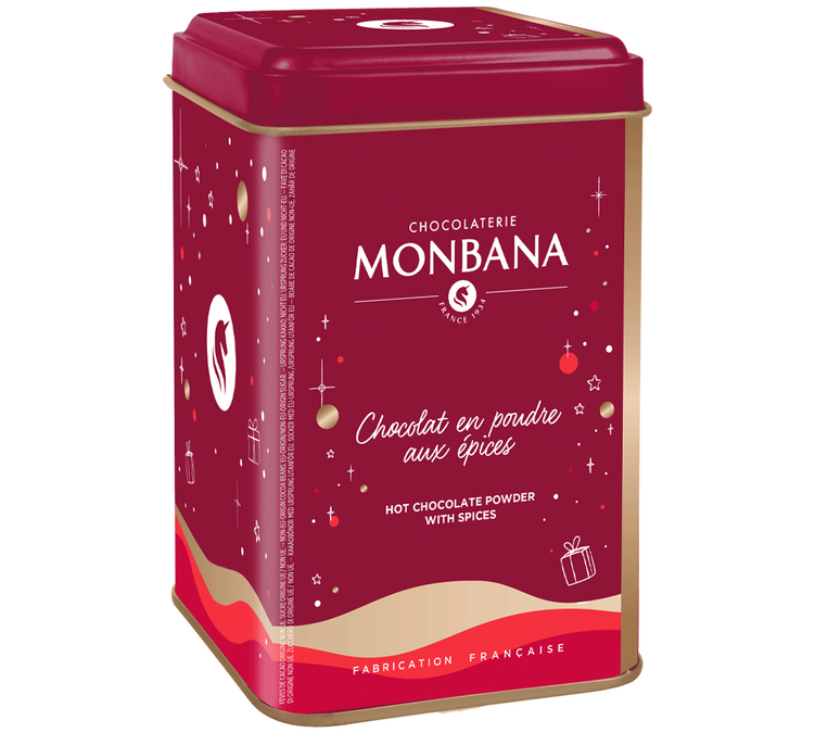Chocolat en poudre de Noël Aromatisé Pain d'épices - MONBANA