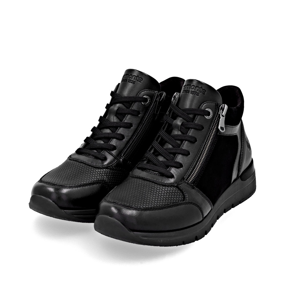 Remonte Damen-Schnürstiefelette Schwarz