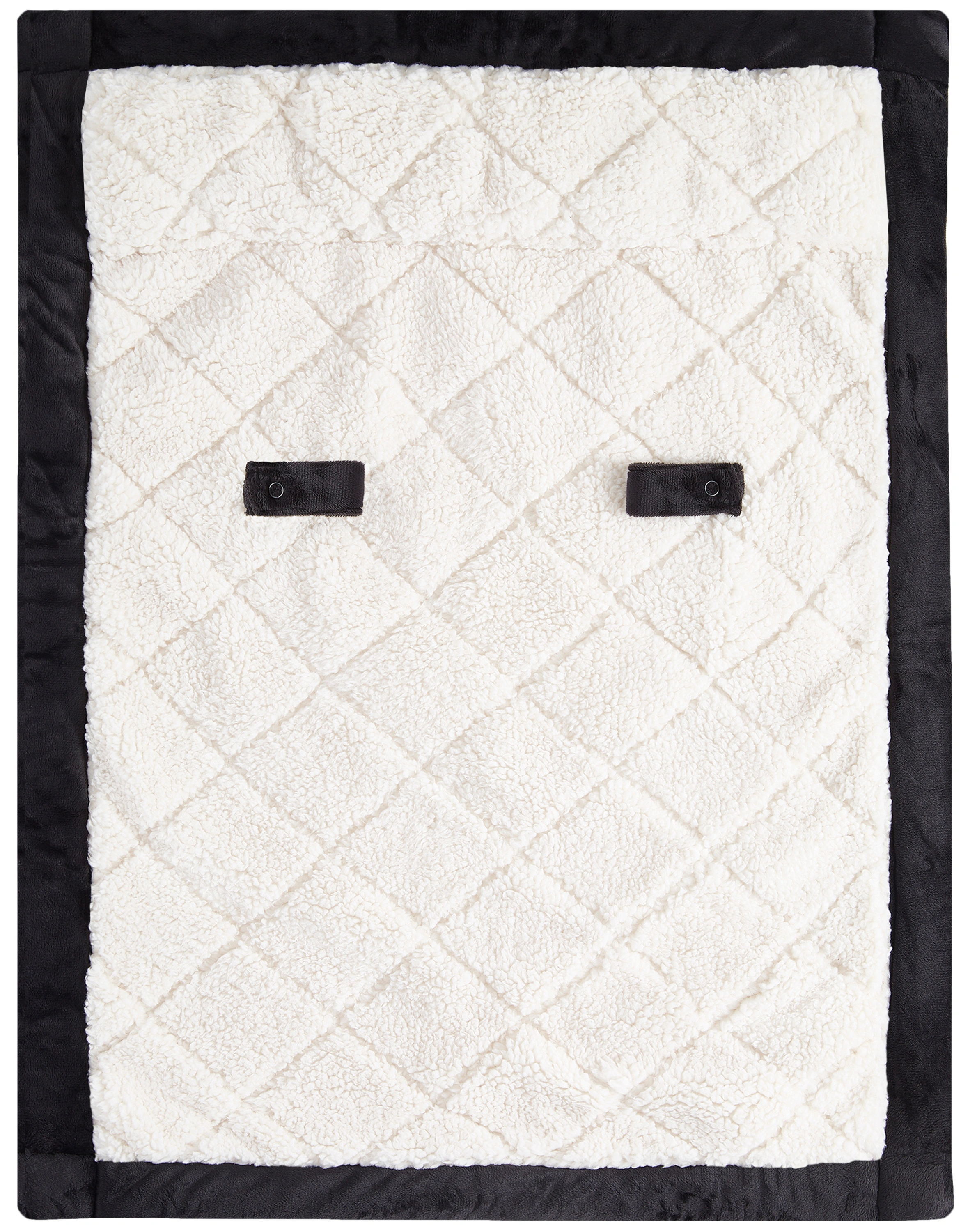 Steppdecke MUD CLOTH (71x50) in schwarz