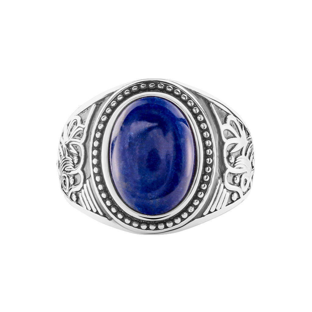 Bague Aleksei Argent Blanc Lapis