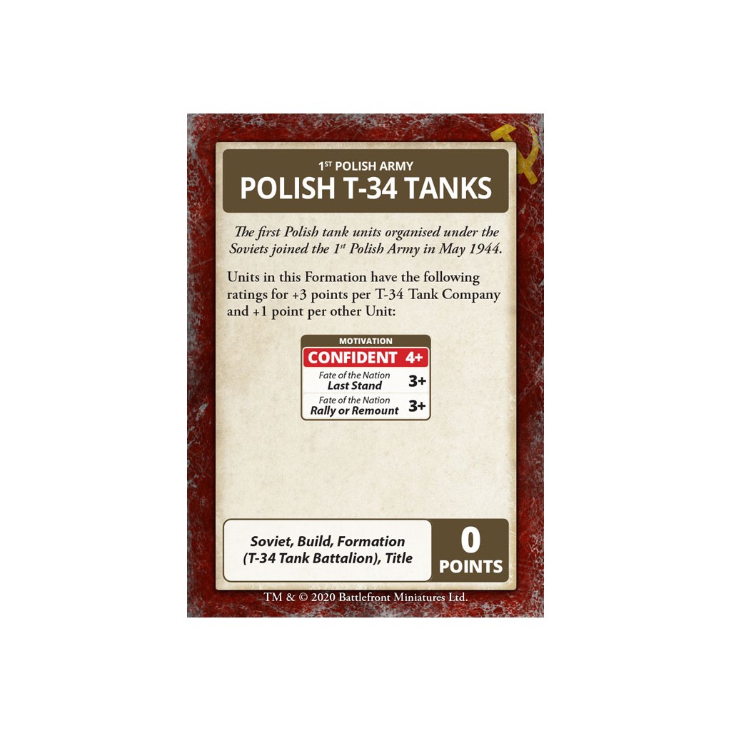 Flames of War - Bagration: Soviet Command Cards