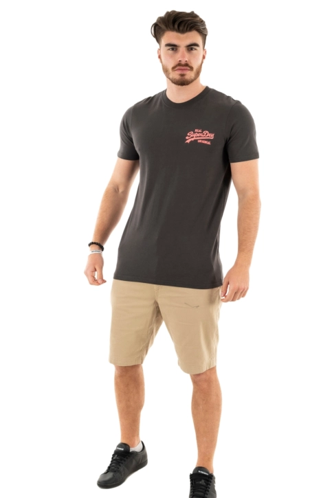 tee shirt superdry vintage vl neon dez carbon grey