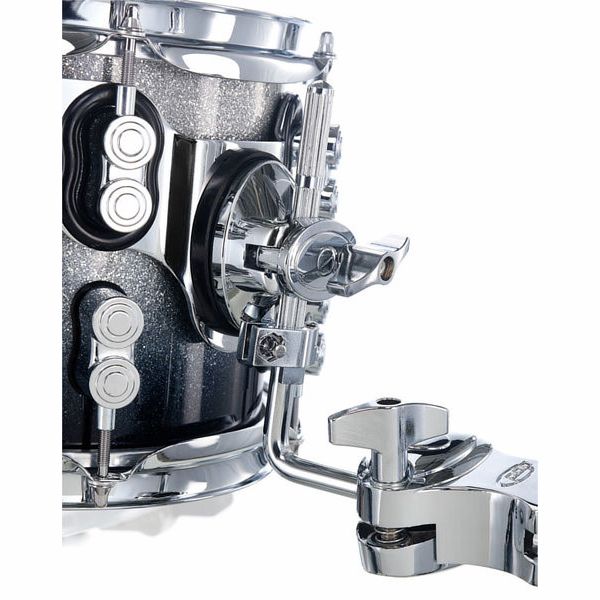 DW PDP CM7 Rock Silver to Black