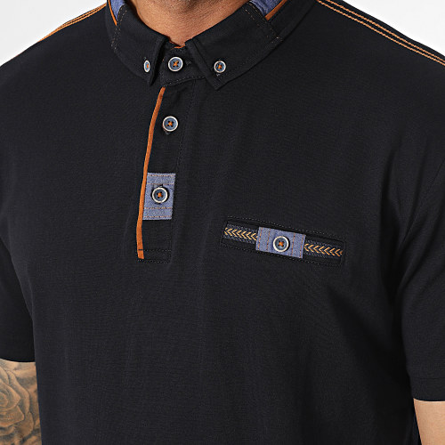 Polo Manches Courtes Bleu Marine