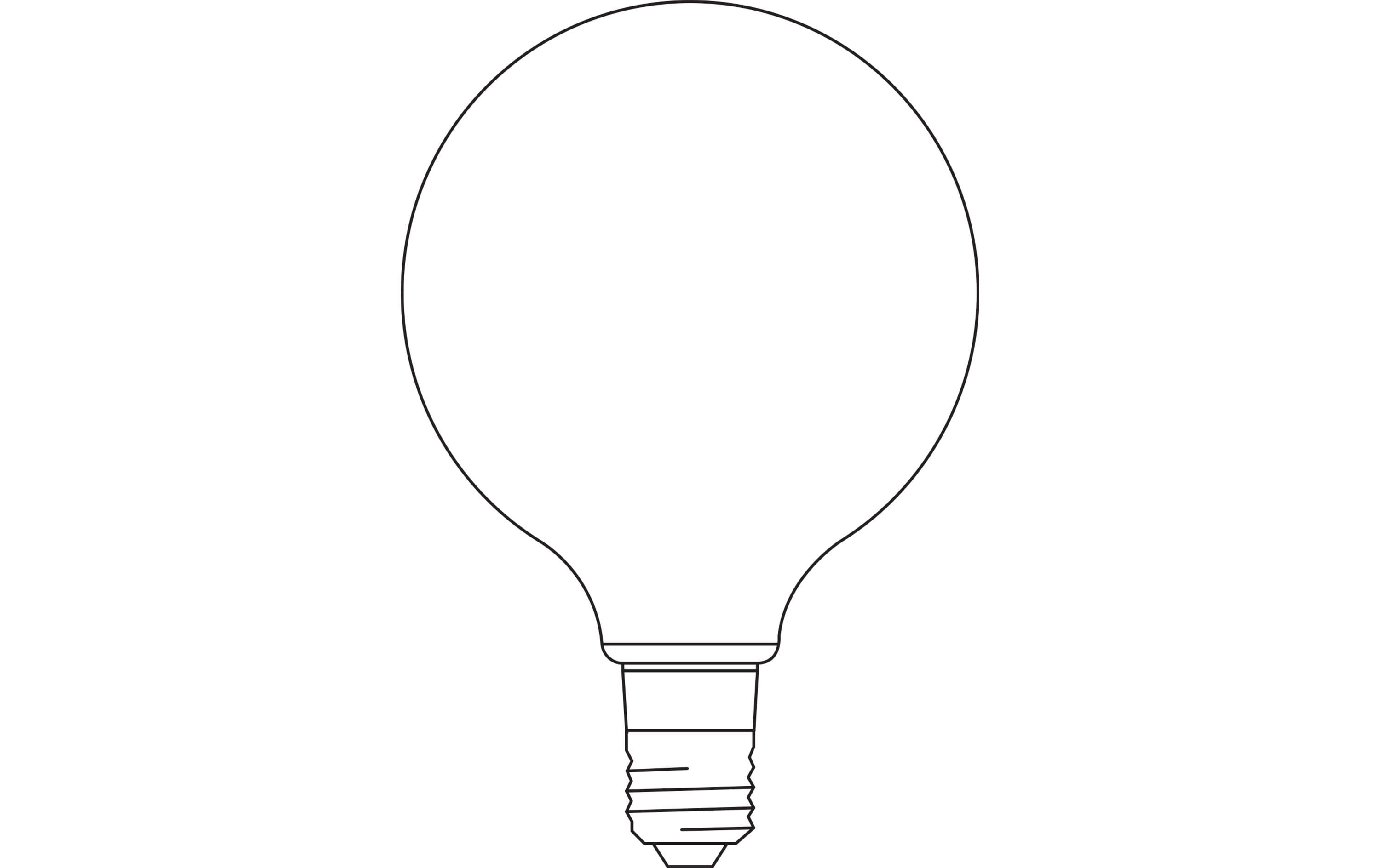 Leuchtmittel SMART+ Globe, Filament, 6W, E27, WiFiSmart Leuchtmittel mit WiFi- Technologie