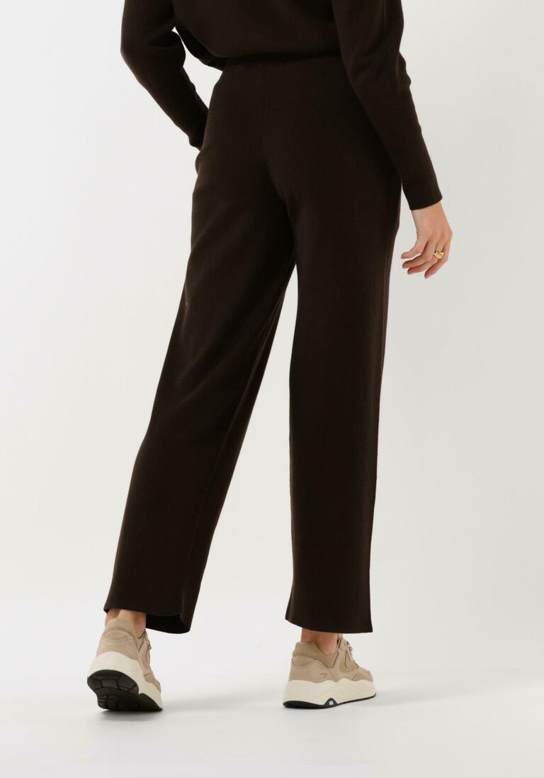 KNIT-TED bruine knit-ted wijde broek noor pant