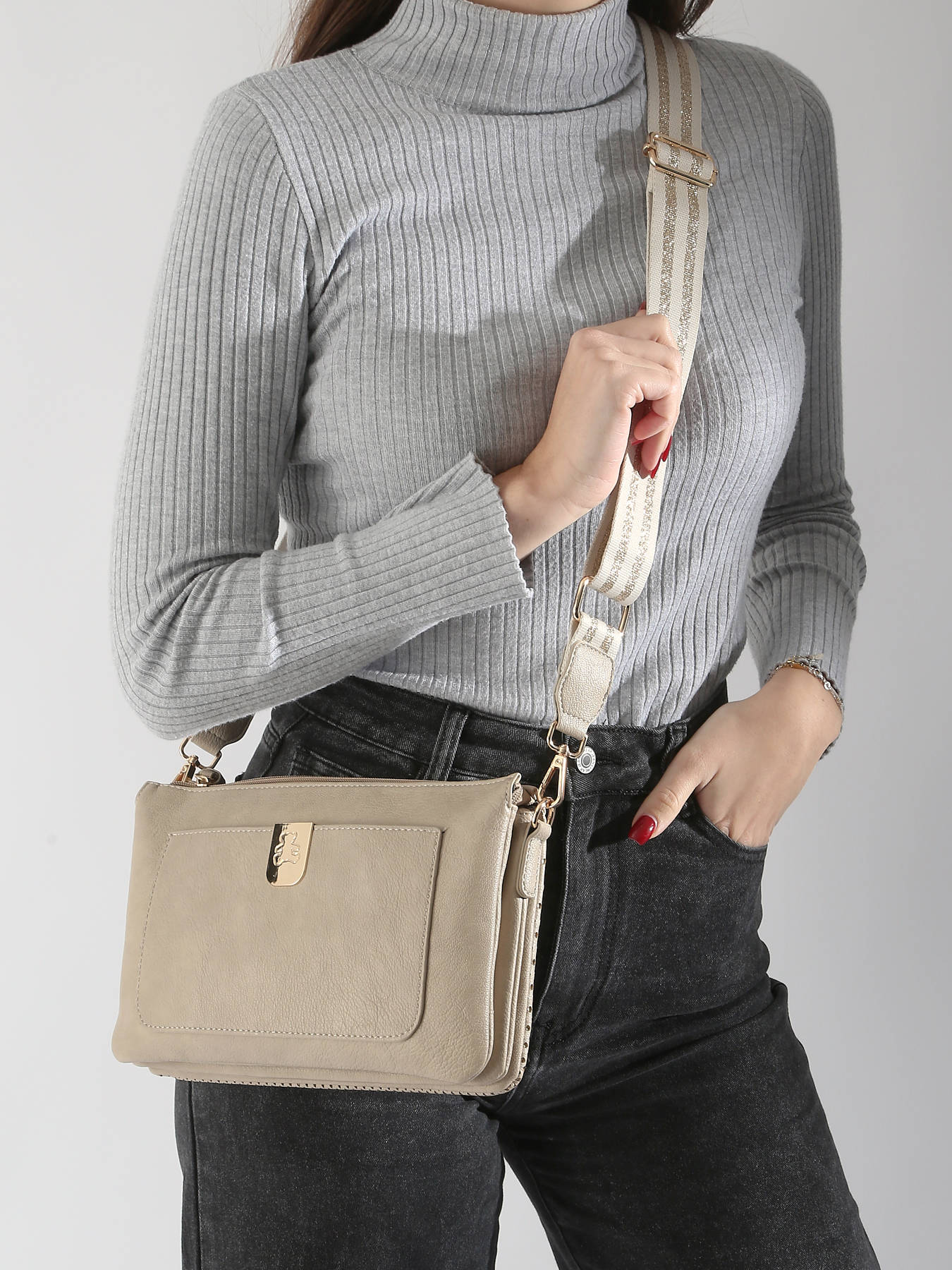 Sac bandoulire Ajoure LULU CASTAGNETTE