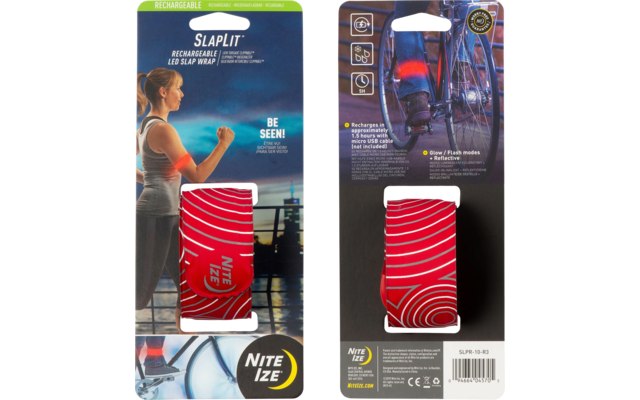 Nite Ize SlapLit Rechargeable LED Slap Wrap - Red/Red LED