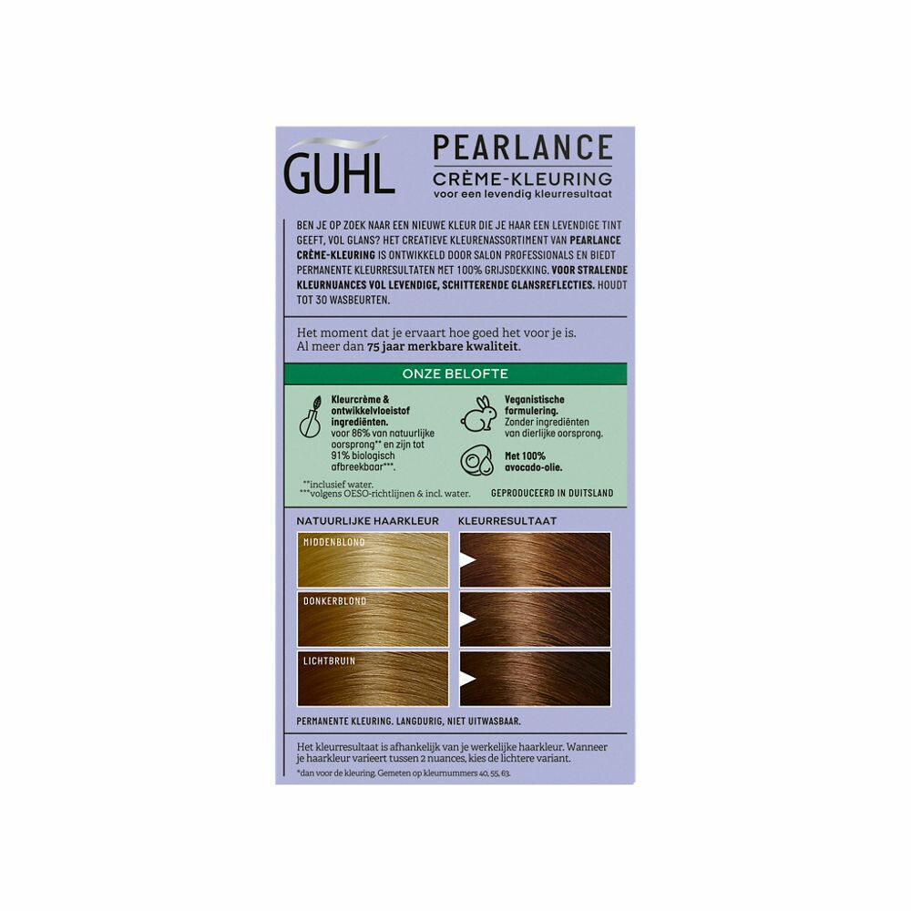 Guhl Pearlance Intensieve Crème-Haarkleuring 67 Donkergoudblond Honeytree