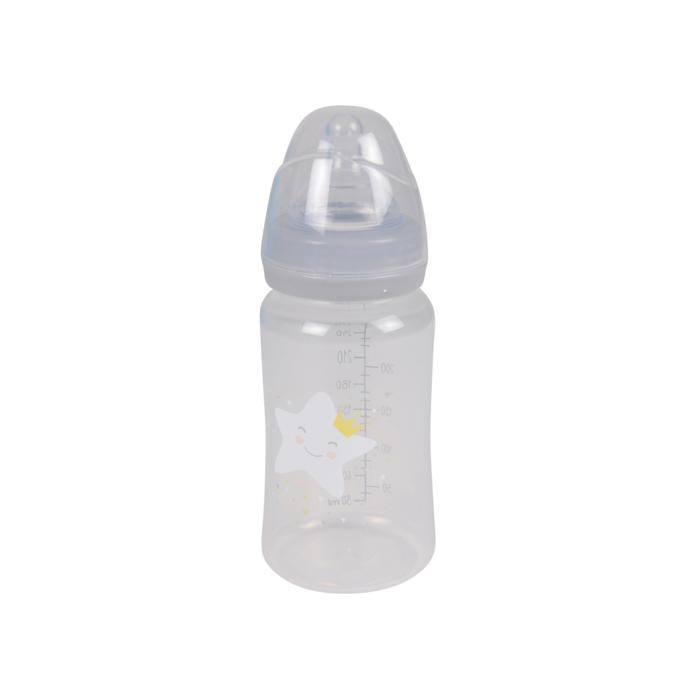 BIBERON COL LARGE ET TETINE DEBIT VARIABLE SILICONE 270ML