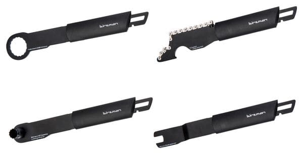 BIRZMAN 4 Clés spécifiques CASSETTE PEDALE ROUE LIBRE (Gear plus) Noir