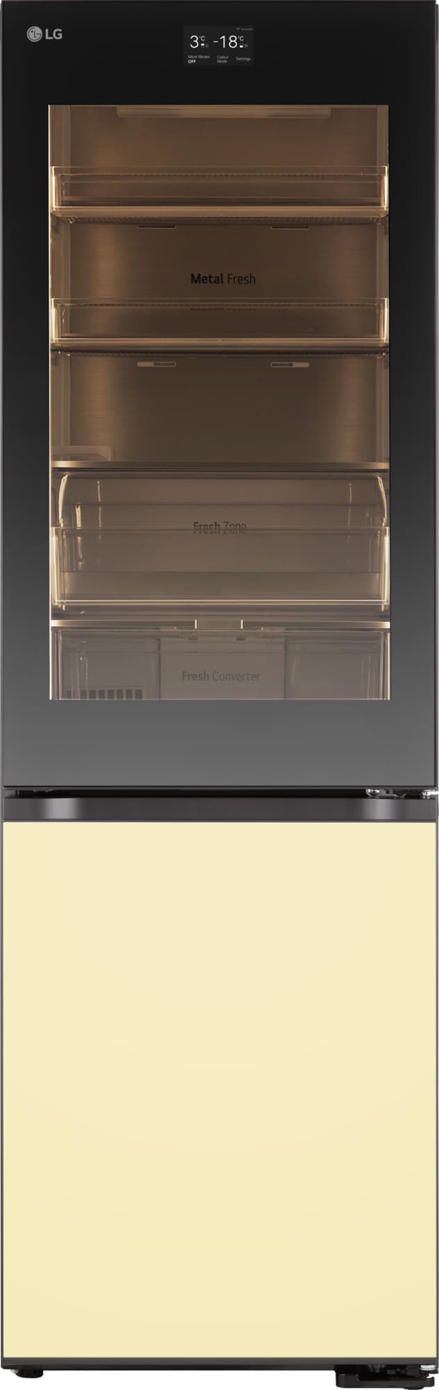 LG InstaView MoodUP Kyl/Frys GBG719MDNN (sort/farveskiftende LED)