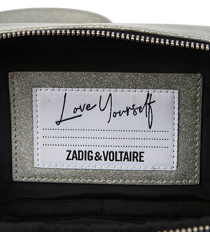 Zadig & Voltaire Skuldertaske/B?ltetaske - Klea - Sølvglimmer m.