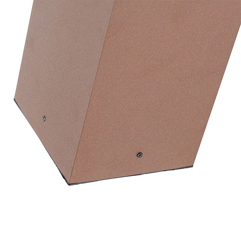 Industriële staande buitenlamp roestbruin 40 cm IP44 - Charlois