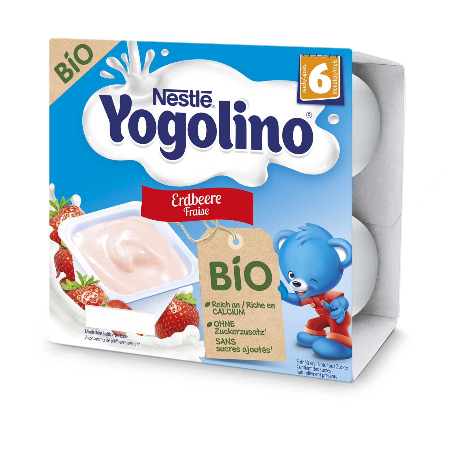 NESTLE Yogolino Bio Erdbeer 90 g