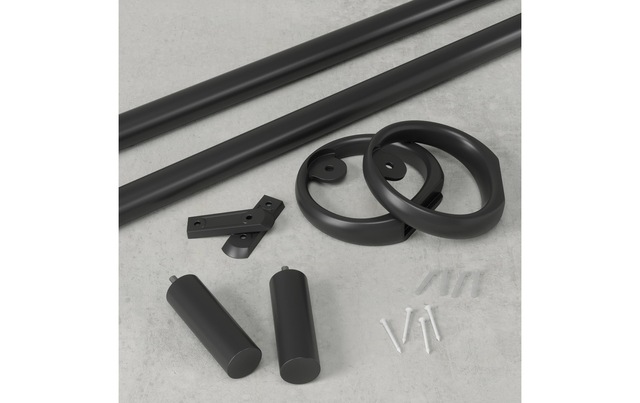 Umbra Vorhangstange »Ringlet 107 - 305 cm, Schwarz matt«