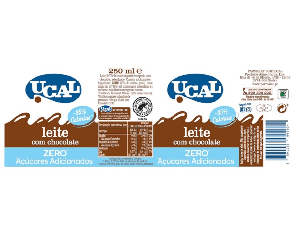 LEITE C/CHOCOLATE UCAL ZERO AÇUCARES ADIC.6X250ML