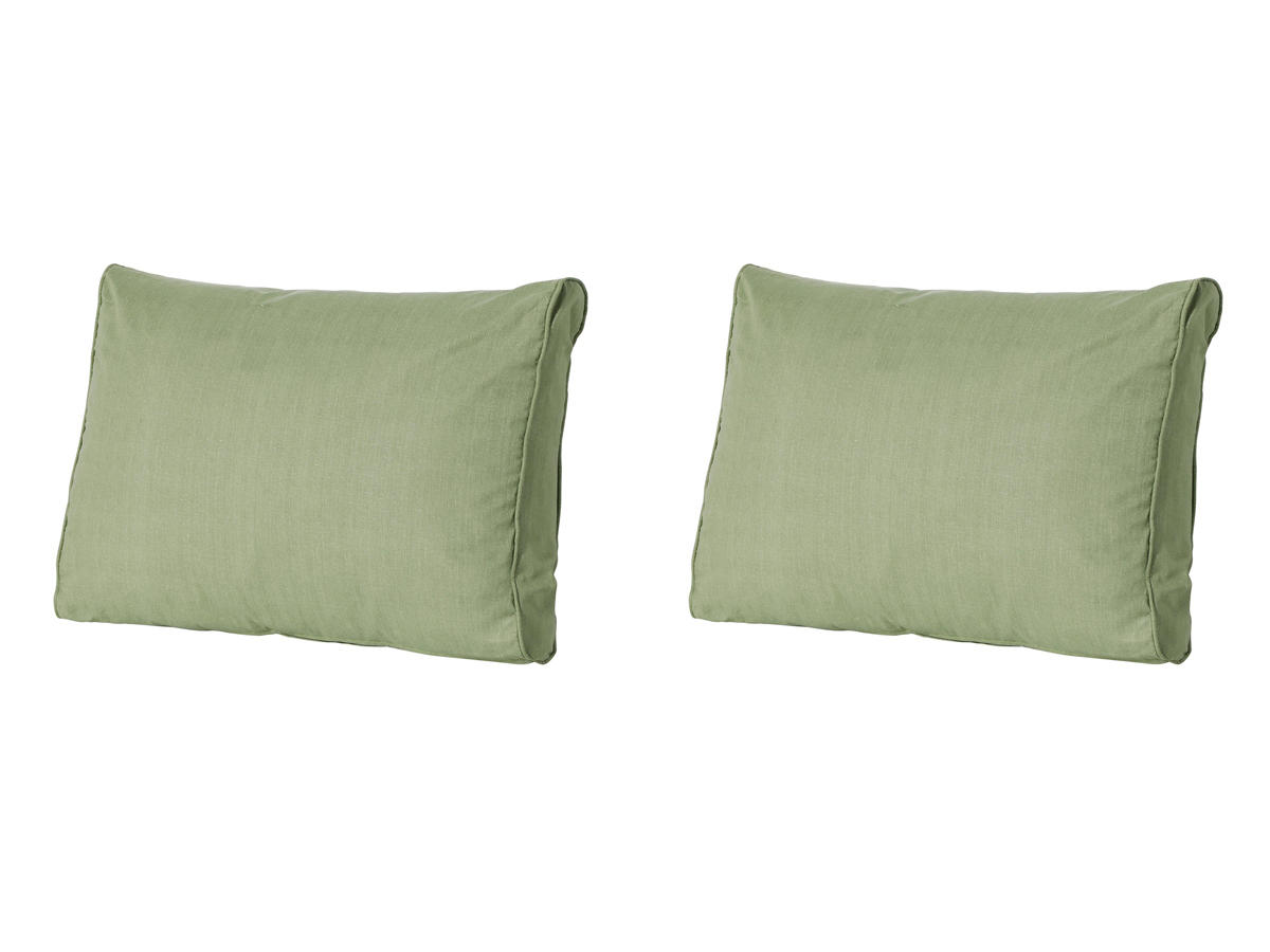 Madison Basic green Rugkussen - Set van 2