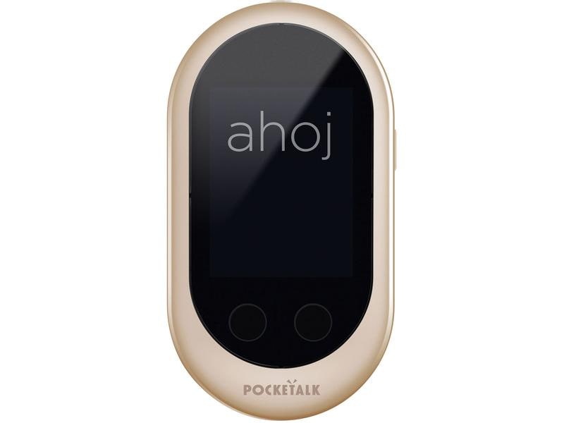 Pocketalk Übersetzer Classic Gold Übersetzer ideal für Reisen oder Geschäftsgespräche