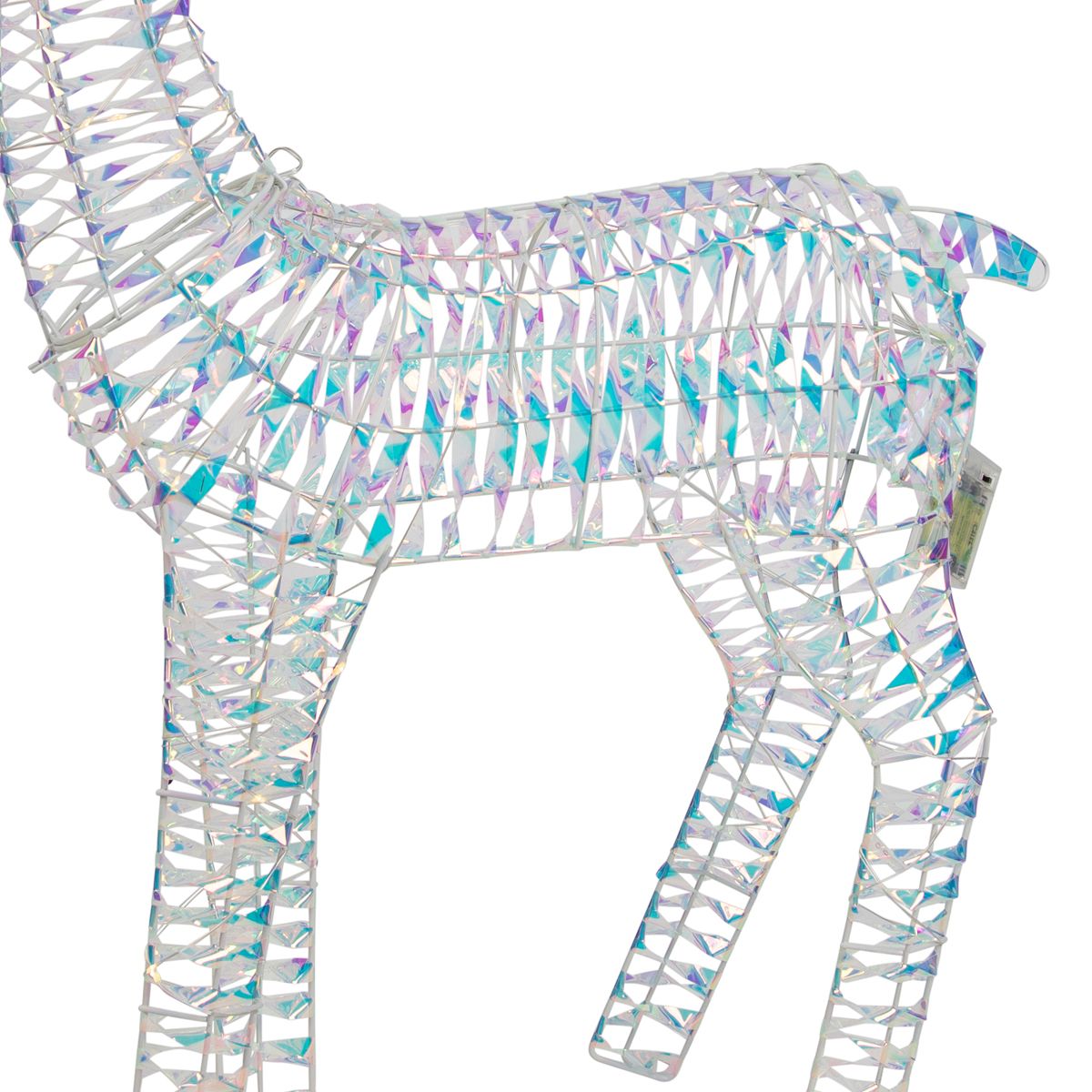 Kerst vloerlamp regenboog hert 60cm incl. LED - Niji