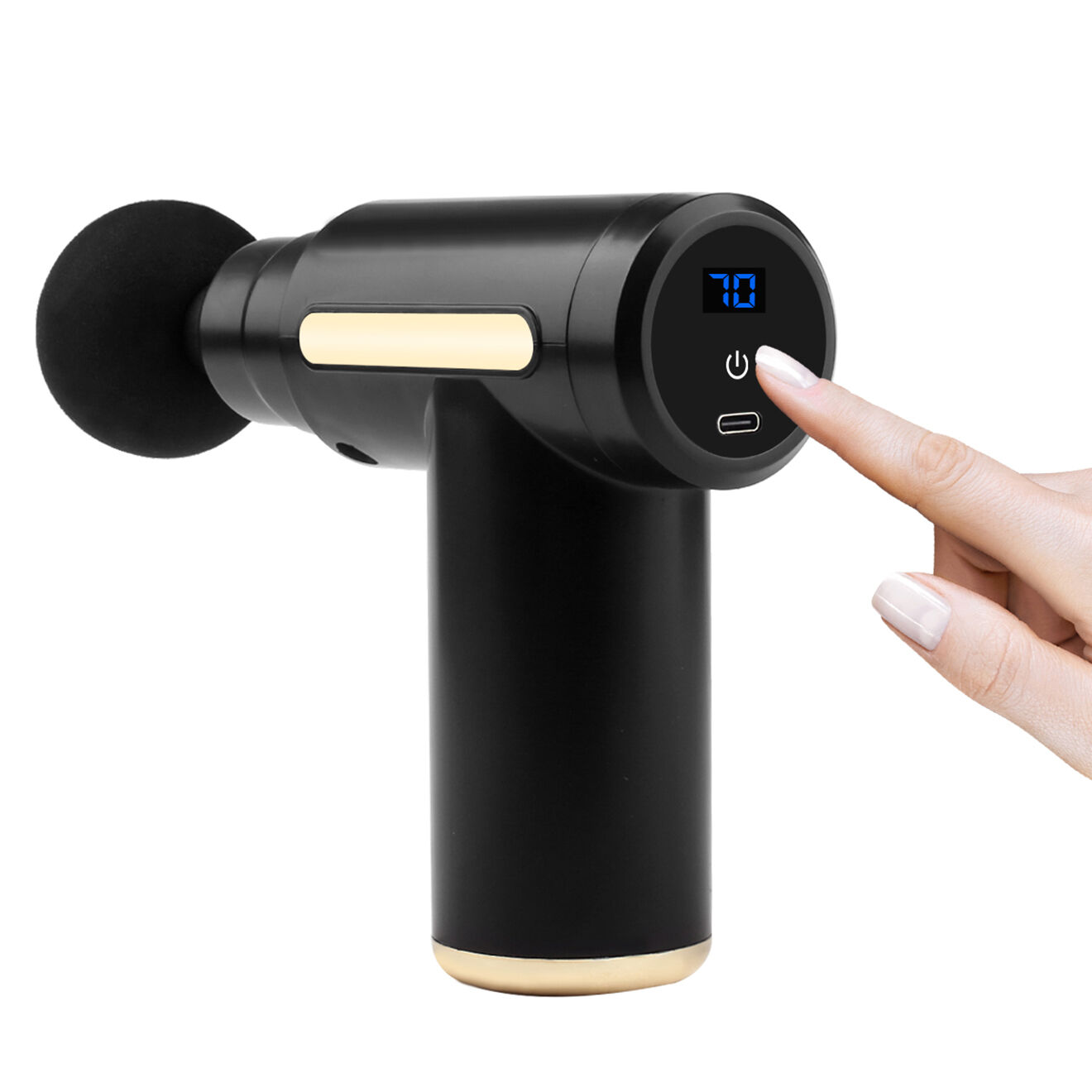 Onamaste Mini pistolet de massage noir