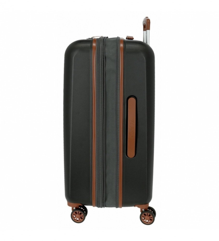 Conjunto de malas El Potro El Potro Ocuri Cinza - 40x55x20cm/49x70x28cm -