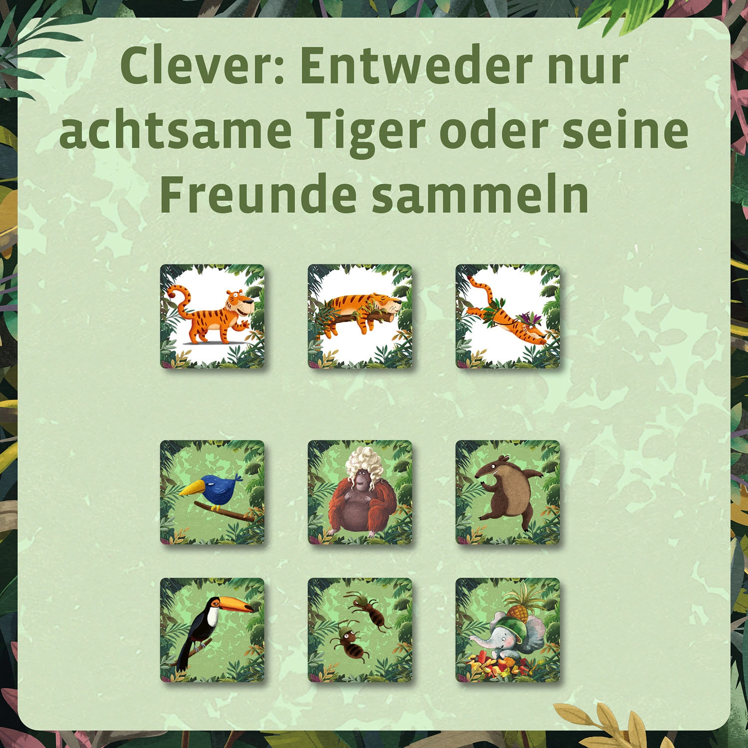 Merkspiel DER ACHTSAME TIGER