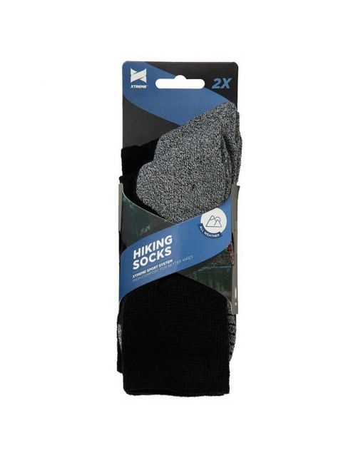 Xtreme Hiking Socks All Weather 2-Pack Zwart - Sokken