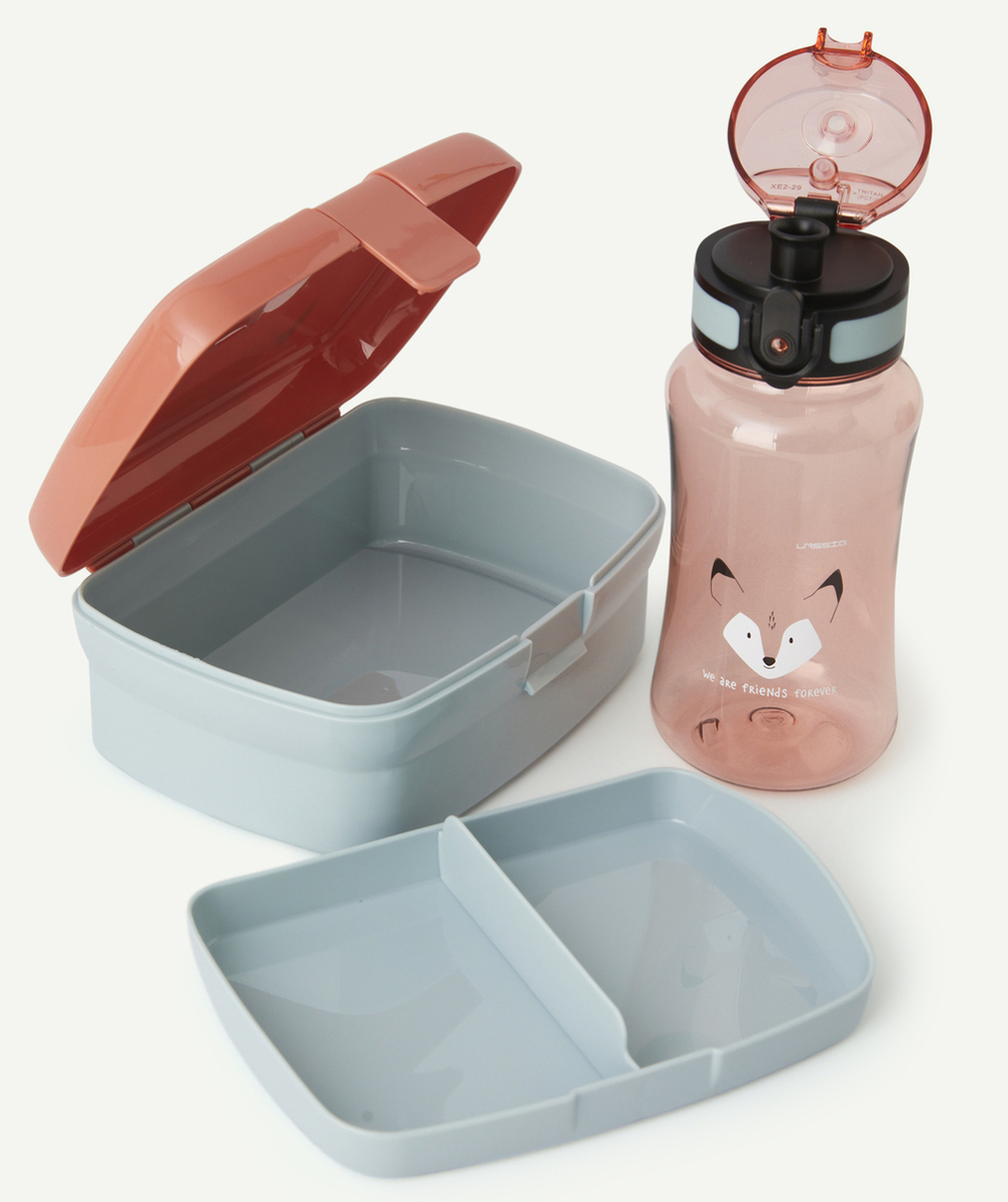LASSIGSET BOÎTE À GOÛTER ET GOURDE RENARD