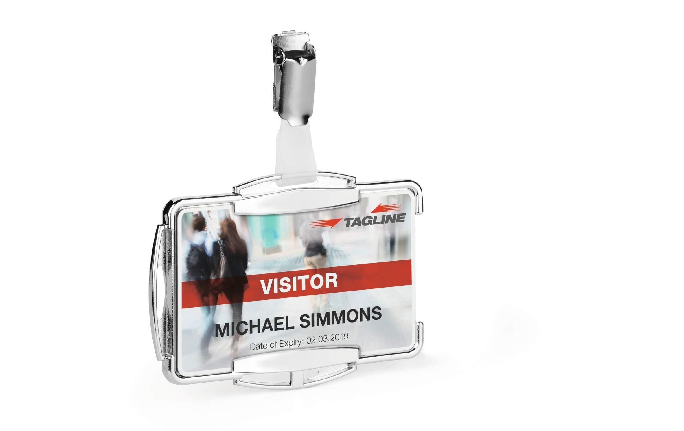 Ausweishalter RFID Hartbox mit Clip für 1 Ausweis, 10 StückHalter für Ausweise