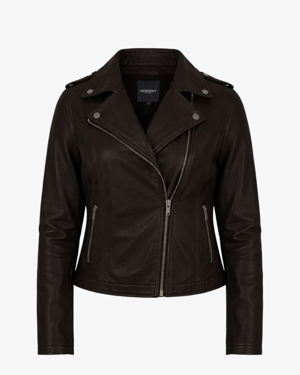 Goosecraft Biker 513 Donkerbruin Dames Jacket