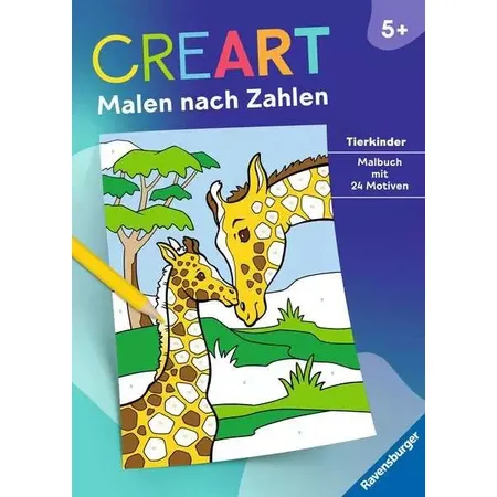 Ravensburger CreArt Malen nach Zahlen ab 5: Tierkinder
