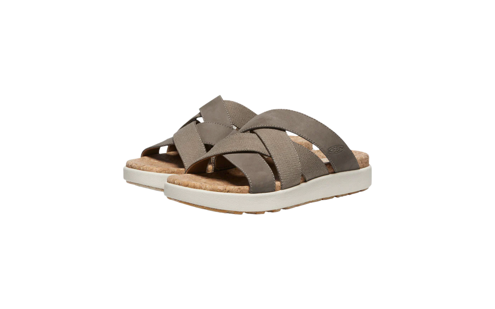 Keen Elle Mixed Slide Damen Sandalen brindle birch