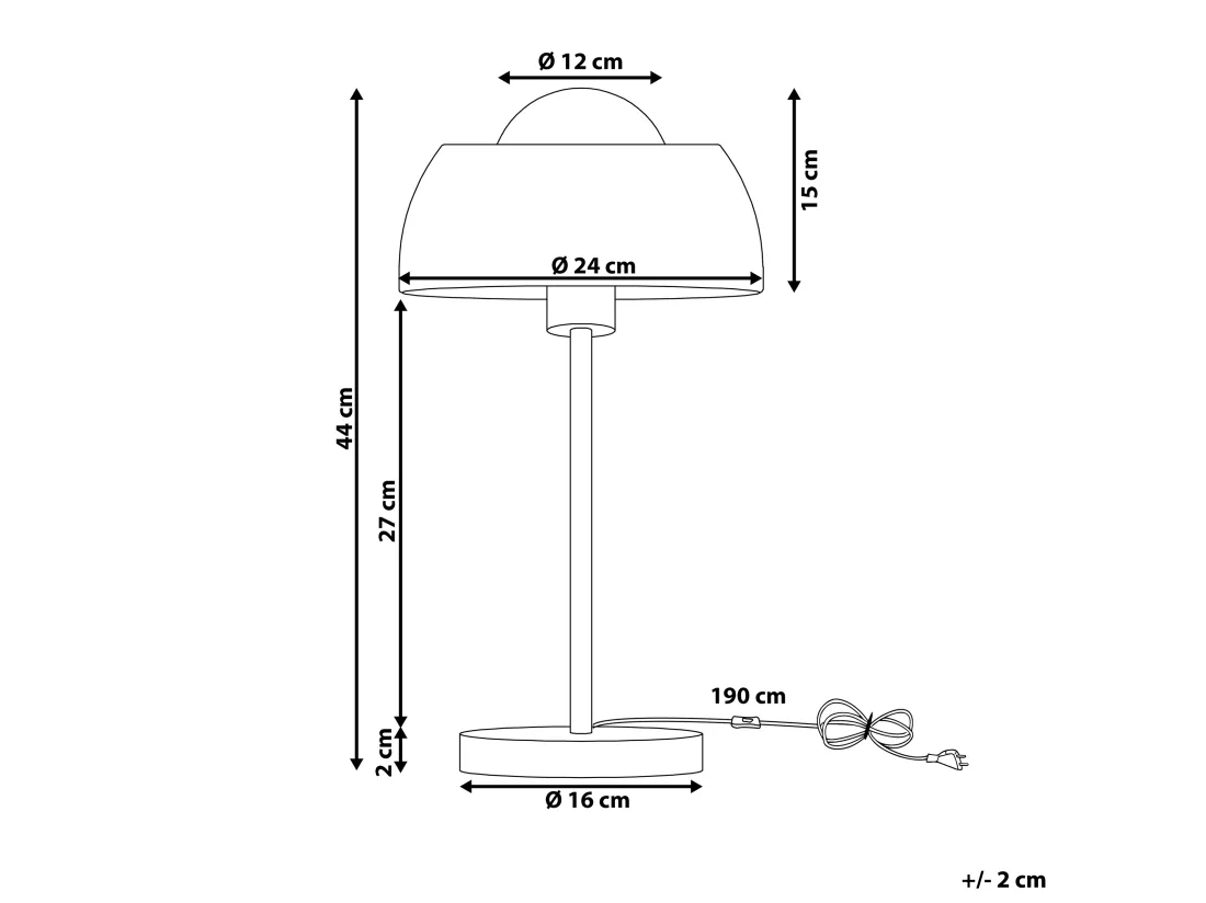 Lampe à poser SENETTE Métal Blanc