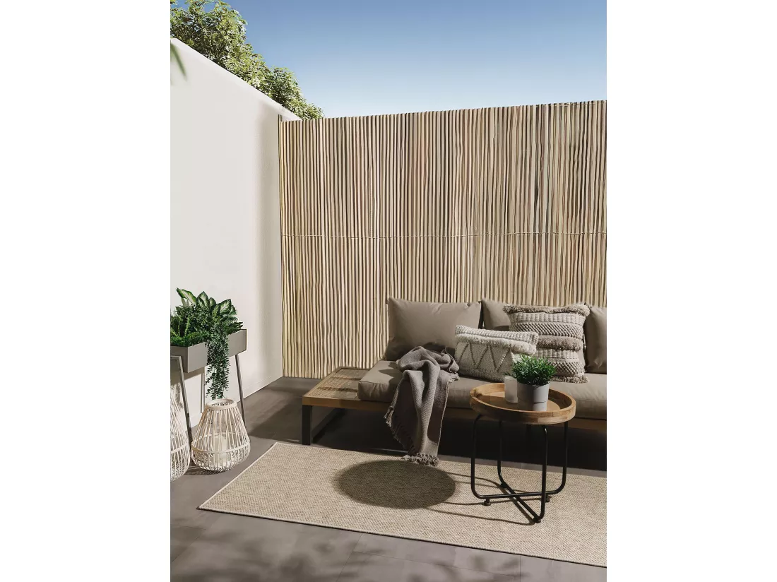 Tapis d'extérieur & intérieur Iowa Taupe 80x250 cm