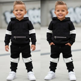 Hooded Little boss set - black (verzenddatum 27 feb)