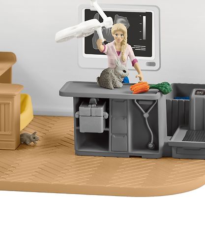 Schleich Farm WoRød - 22,5 x 16,5 cm - Dyrl?geklinik 42502