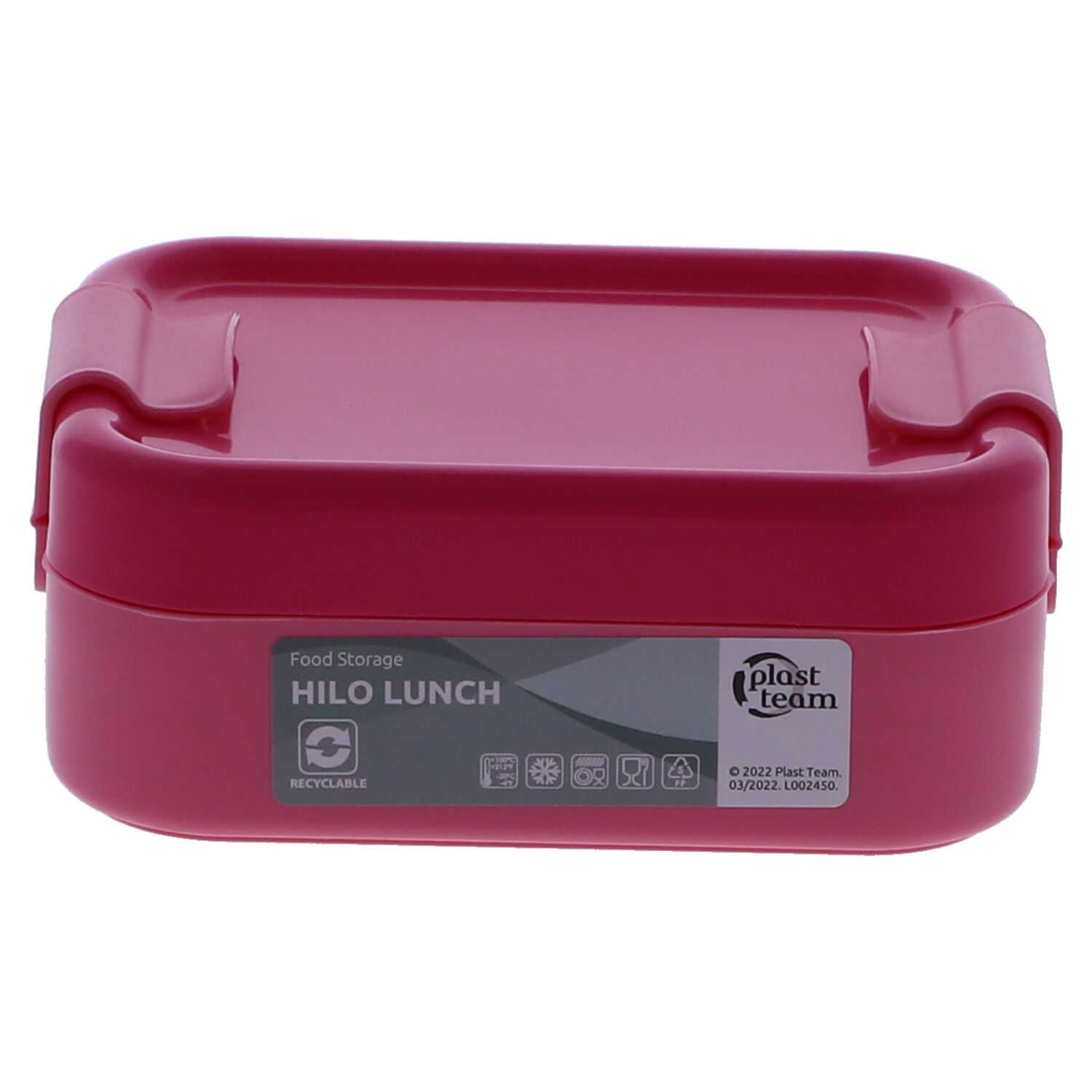 Lunch Box pink Hilo mit Deckel