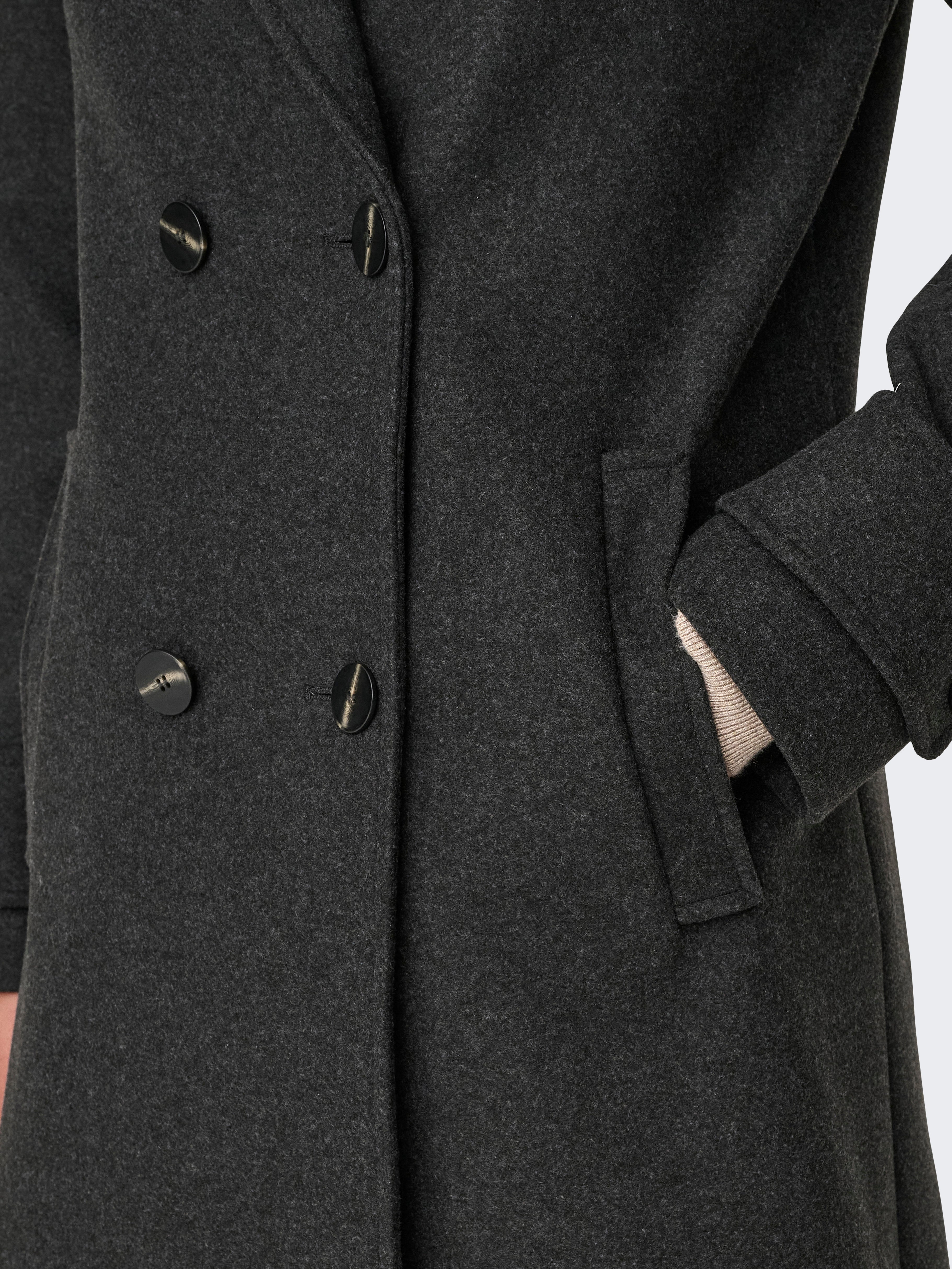 ONLAUGUSTA Mantel Dark Grey Melange