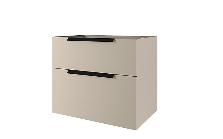 Meuble sous vasque à suspendre Urban blanc cassé 74 cm