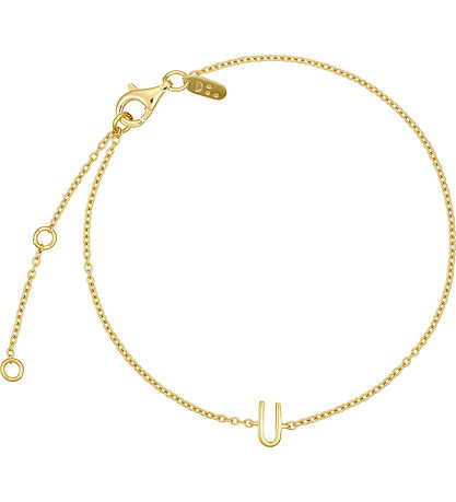 Design Letters Armband - U - 18 Karat vergoldet