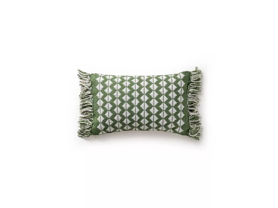 Coussin d'intérieur et d'extérieur Morty Vert 30x50 cm