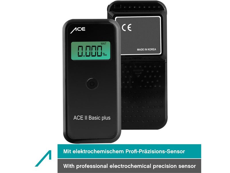 ACE Alkoholtester II Basic Präzise Messungen für unterschiedliche Anwendungen