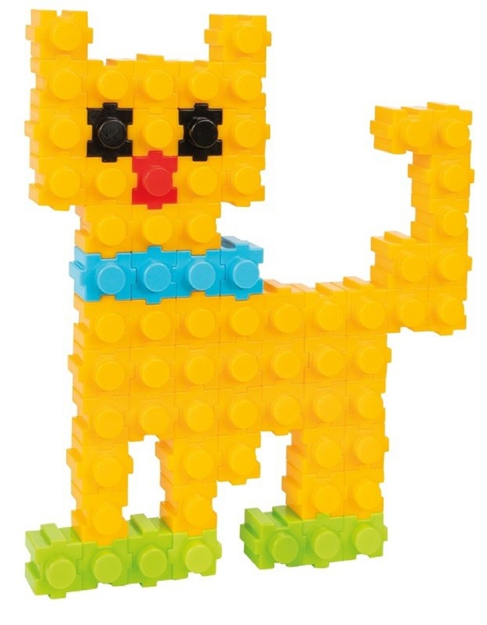 Pilsan Druckknopf-Bausteine 03296, Steckspiel, 200 bunte Teile, ab 3 Jahren bunt
