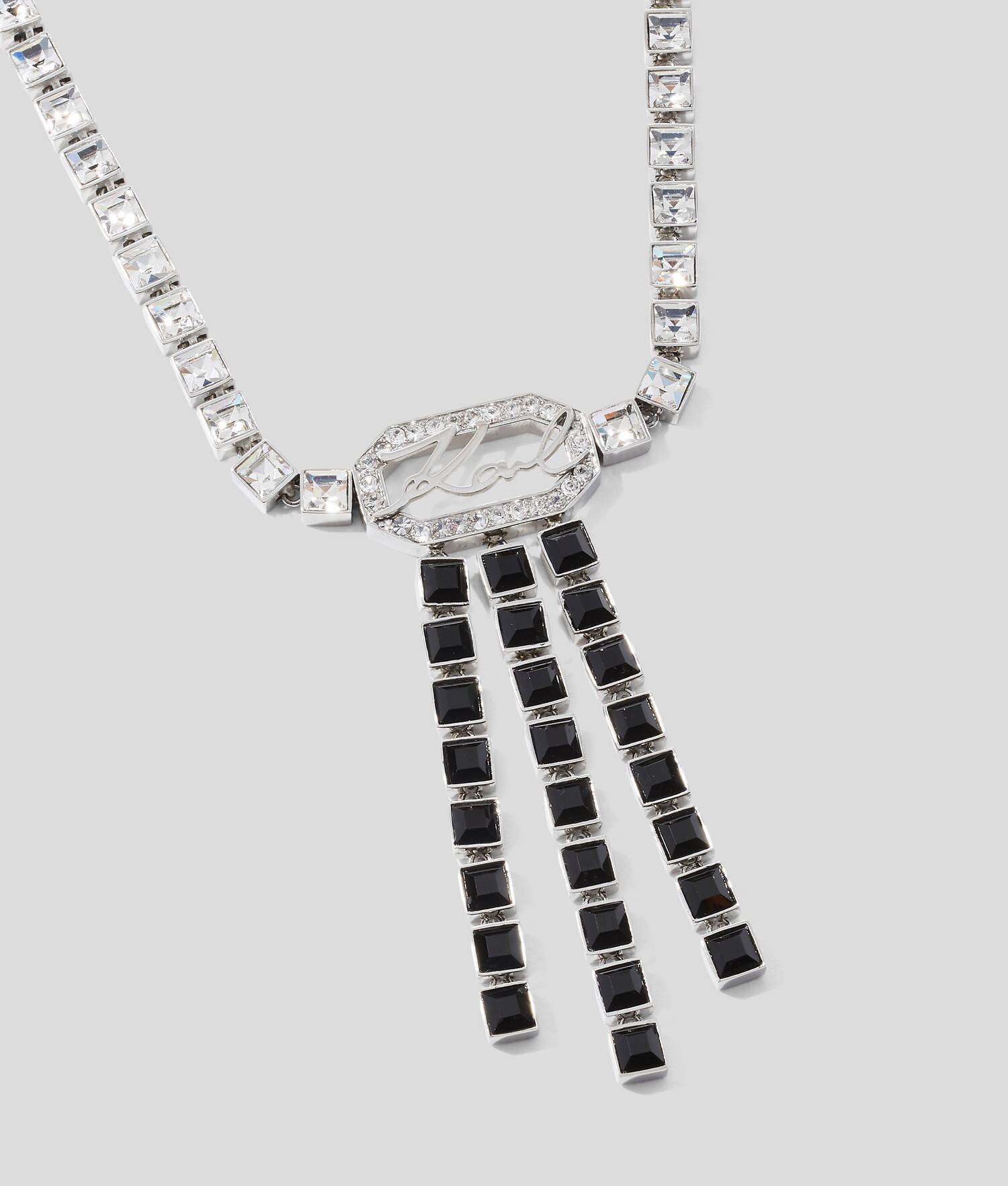 Collier long KARL Signature - Argent